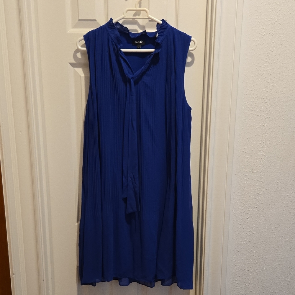 DKNY Chic Blue Sleeveless Dresd